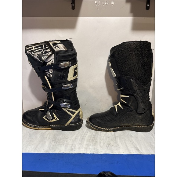 Gaerne G-React MX Boots. Size 11 Worn Bottoms Look At Pics Right Boot Leans main image 7